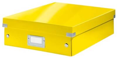 Leitz Click & Store Organisationsbox, Mittelgroß, gelb, 60580016 von Leitz