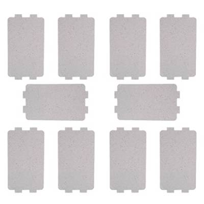 10 Stück Mikrowellenofen Glimmer Plattenblatt, Einzelgröße 116 mm x 64 mm, Mikrowellen-Ersatzzubehör, Geeignet für viele Haushaltsgeräte von Lelukee