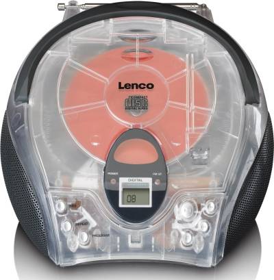 Lenco SCD-24TR Radio Tragbar Digital Transparent (SCD24TRANS) von Lenco