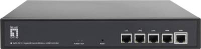 LevelOne Gigabit WLAN-Controller f�r bis zu 128 AP's - Schwarz - Metall - Aktivit�t - Link - Leistung - 256 MB - 16 MB - 10,100,1000 Mbit/s (WAC-2010) von LevelOne