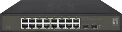 LevelOne Hilbert 18-Port Gigabit Smart Lite Switch - 16 x Gigabit RJ45 - 2 x Gigabit SFP (GES-2118) von LevelOne