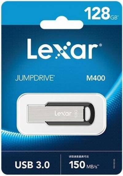Lexar JumpDrive M400 USB-Stick 128 GB USB Typ-A 3.2 Gen 1 (3.1 Gen 1) Silber (LJDM400128G-BNBNG) von Lexar