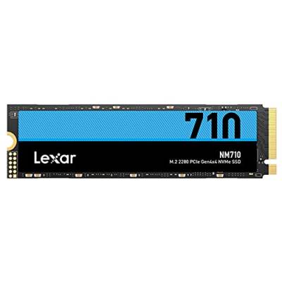 Lexar NM710 1TB SSD, M.2 2280 PCIe Gen4x4 NVMe Interne SSD, Bis zu 5000 MB/s Lesen, 4500 MB/s Schreiben, Internes Solid-State-Laufwerk für PC, Laptop und Gamer (LNM710X001T-RNNNG) von Lexar