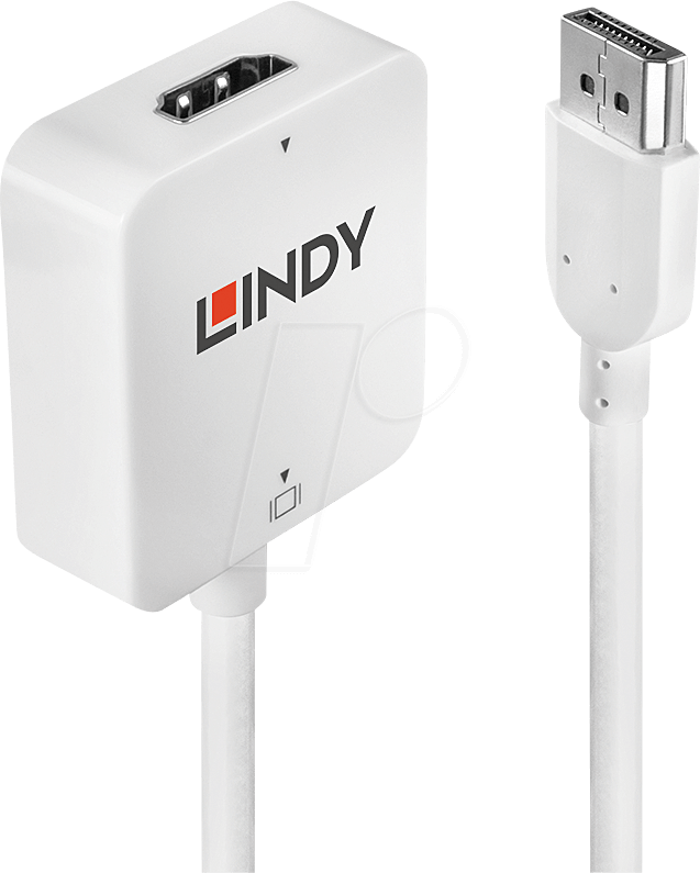 LINDY 38146 - DisplayPort Adapter, DP Stecker auf HDMI Buchse von Lindy