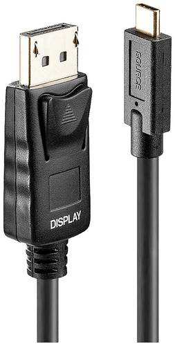 LINDY Anschlusskabel USB-C® Stecker, DisplayPort Stecker 5.00m Schwarz 43305 USB-C®-Displaykabel von Lindy