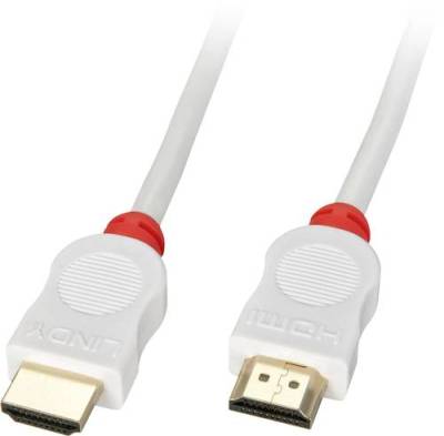 LINDY HDMI Anschlusskabel HDMI-A Stecker, HDMI-A Stecker 2.00m Rot 41412 HDMI-Kabel von Lindy