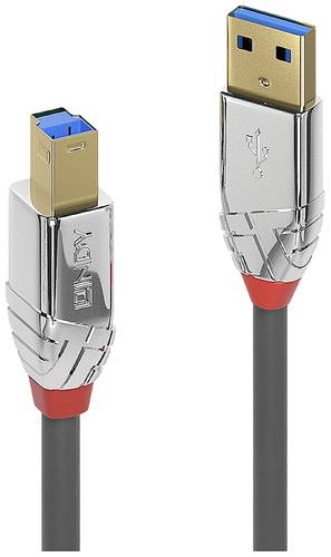 LINDY USB-Kabel USB 3.2 Gen1 (USB 3.0 / USB 3.1 Gen1) USB-A Stecker, USB-B Stecker 2.00m Grau 36662 von Lindy