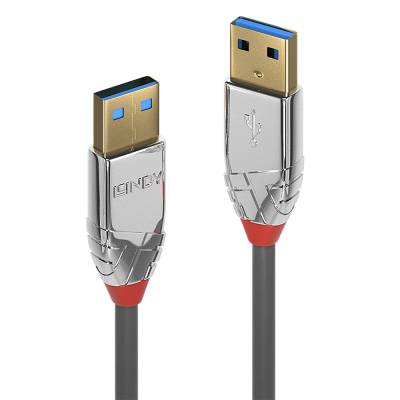 Lindy CROMO - USB-Kabel - USB Typ A (M) bis Micro-USB Type B (M) - USB3.0 - 3,0m - rund - Grau (36659) von Lindy