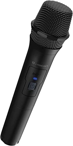 Lioncast Wireless Karaoke Mikrofon für Playstation 5 / PS5 / PS4, PC, Wii, Xbox, Nintendo Switch, Karaoke Mikrofone für Let's Sing, Voice of Germany, SingStar, kabelloses Mikrofon PC von Lioncast