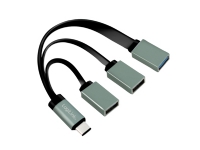 LogiLink UA0315, USB 3.2 Gen 1 (3.1 Gen 1) Type-C, USB 2.0, USB 3.2 Gen 1 (3.1 Gen 1) Type-A, 5000 Mbit/s, Schwarz, Grau, USB, 1 Stück(e) von LogiLink