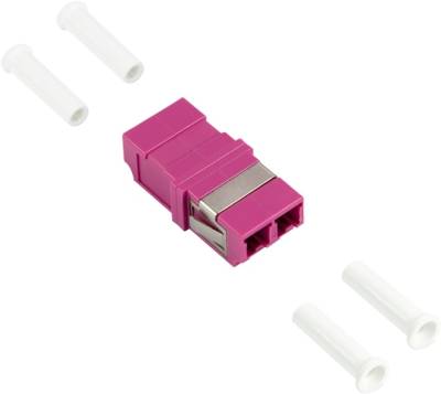 LOGILINK Glasfaser-Kupplung FA03LC4, LC Duplex Multimode, violett von Logilink