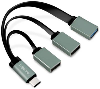 LOGILINK USB-C Hub UA0315, 3-Port, Adapterkabel von Logilink