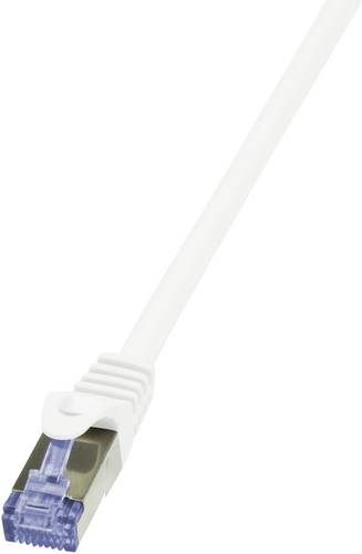 LogiLink CQ4031S RJ45 Netzwerkkabel, Patchkabel S/FTP 1.00m Weiß vergoldete Steckkontakte, Flammwid von Logilink