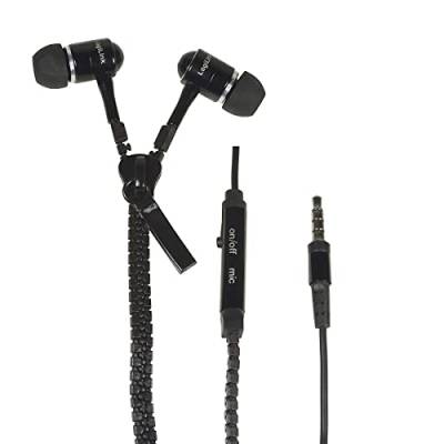 LogiLink HS0021 Zipper In-Ear Kopfhörer mit Mikrofon schwarz von Logilink