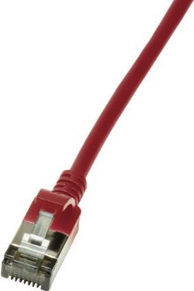 LogiLink Slim U/FTP Netzwerkkabel Rot 0,5 m Cat6a U/FTP (STP) (CQ9024S) von Logilink