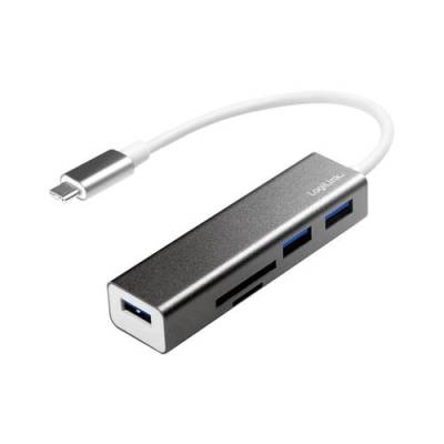 LogiLink UA0305 USB-C® (USB 3.2 Gen 2) Multiport Hub Aluminium von Logilink