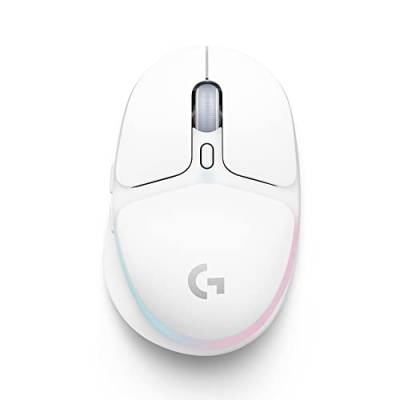 Logitech G705 kabellose Gaming-Mouse, Anpassbare LIGHTSYNC RGB-Beleuchtung, Kabellose Verbindung via LIGHTSPEED und Bluetooth, Leicht, PC/Mac/Laptop – Weiß von Logitech G