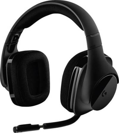 Logitech Gaming G533 Gaming Over Ear Headset 7.1 Surround Schwarz Mikrofon-Rauschunterdrückung, Noi von Logitech Gaming