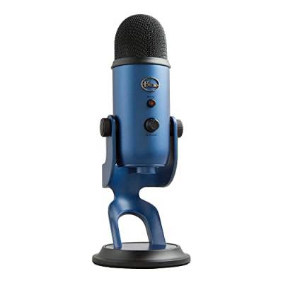 Blue Yeti USB-Mikrofon für Aufnahmen, Streaming, Gaming, Podcasting auf PC und Mac, Mikrofon für Laptop oder Computer, Blue VO!CE Effekte, Verstellbarer Ständer, Plug and Play - Blau von Logitech for Creators