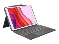 Logitech Combo Touch, KeyboardDock für iPad 10 2022, grau, DE von Logitech