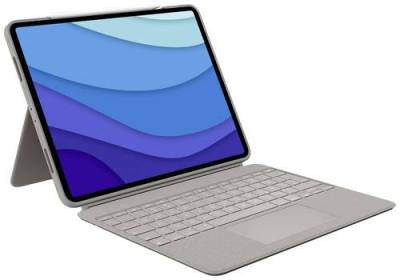 Logitech Combo Touch Tablet-Tastatur mit Hülle Passend für Marke (Tablet): Apple iPad Pro 12.9 (5. von Logitech