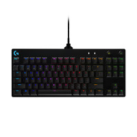 Logitech G Pro Gaming Keyboard, TKL, GX-BLUE, schwarz, USB, DE von Logitech