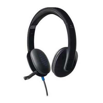 Logitech H540 Kabelgebundenes Beidseitiges Headset Stereo 981-000480 von Logitech