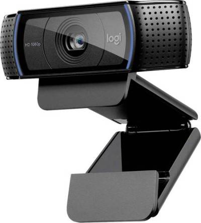 Logitech HD Pro C920 Full HD-Webcam 1920 x 1080 Pixel Klemm-Halterung von Logitech