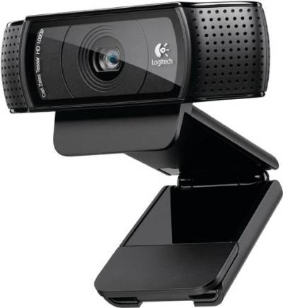 Logitech HD Pro Webcam C920 - Full High Definition-Video in 1080p - Klemm-Halterung (960-001055) von Logitech