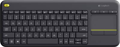 Logitech K400 Plus Touch Wireless Tastatur schwarz (QWERTZ, deutsches Tastaturlayout) von Logitech