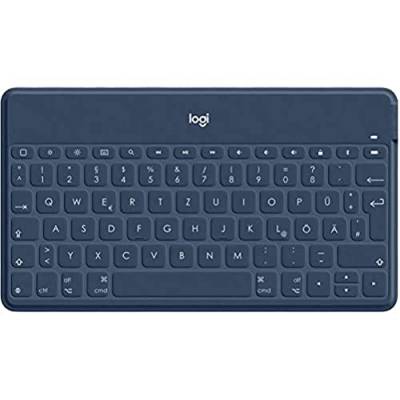 Logitech Keys-To-Go Bluetooth Keyboard für iPad, Apple TV und sonstige iOS Geräte - schwarz+Logitech M350 Pebble Kabellose Maus, Bluetooth und 2.4 GHz Verbindung via Nano USB-Empfänger - schwarz von Logitech