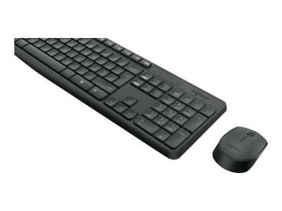 Logitech LOGITECH MK235 Wireless KB+Mouse Combo Grey DE Tastatur- und Maus-Set von Logitech