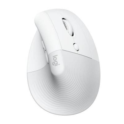 Logitech Lift ergonomische vertikale Maus für Rechtshänder (kabellos, weiß) von Logitech