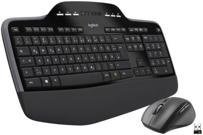 Logitech MK710 Kabelloses Tastatur/Maus-Set Quertz schwarz von Logitech