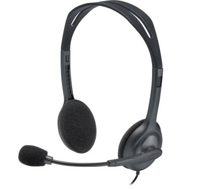 Logitech Stereo Headset H111, kabelgebunden, 3,5mm Stecker, Geräteübergreifendes verwendbares Headset von Logitech