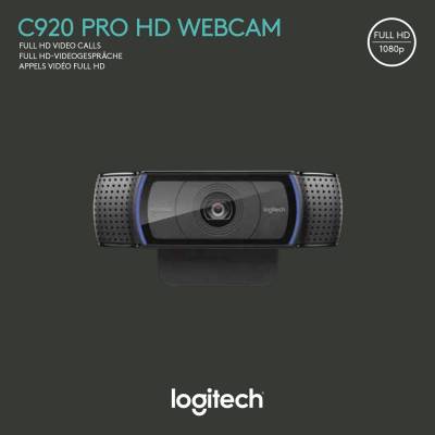 Logitech Webcam C920 Pro HD 1080p 1920x1080 Pixel 30 FPS USB schwarz 960-001055 Full HD-Webcam von Logitech