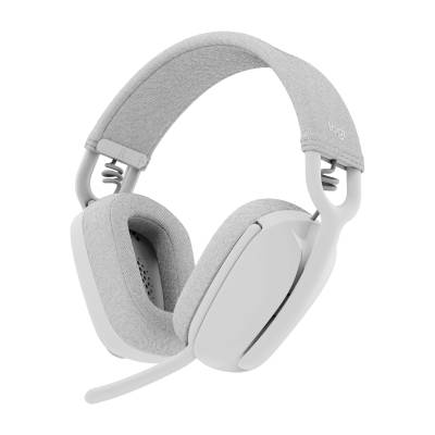 Logitech Zone Vibe 100 Bluetooth-Headset, Geräuschunterdrückung, Bis zu 18h Gesprächszeit, Leicht und komfortabel, Off White von Logitech
