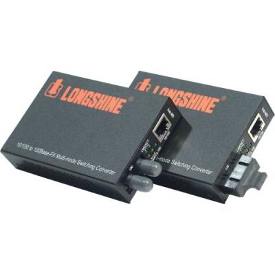 Longshine LCS-C842MT 10/100TX auf 100FX MultiMode ST Konverter von Longshine