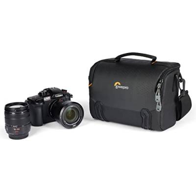 Lowepro Adventura SH 160 III, Camera Shoulder Bag with Adjustable/Removable Shoulder Strap, Bag for Mirrorless Camera, Compatible with Sony Alpha 7 Series, Black von Lowepro