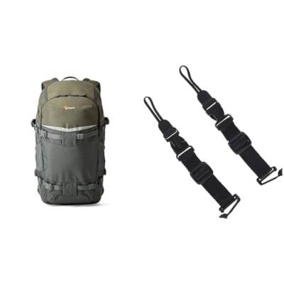 Lowepro Flipside Trek 450 Rucksack, Kamerarucksack für DSLRs und mehrere Objektive & OP/TECH Reporter/Rucksack-Verbindungssystem von Lowepro