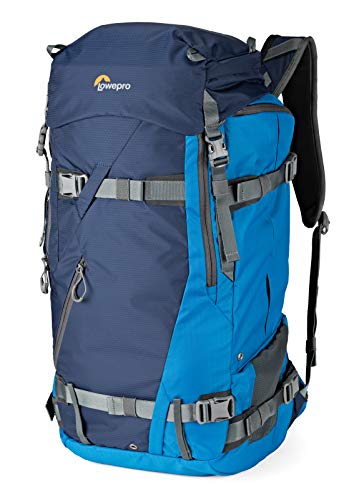 Lowepro LP37231-PWW Powder BP 500 AW Outdoor Rucksack (für Wintersport- und Trekking-Equipment für Foto/Video Equipment und persönliche Gegenstände, geeignet für DSLR/ Spiegellose & Zubehör) blau von Lowepro