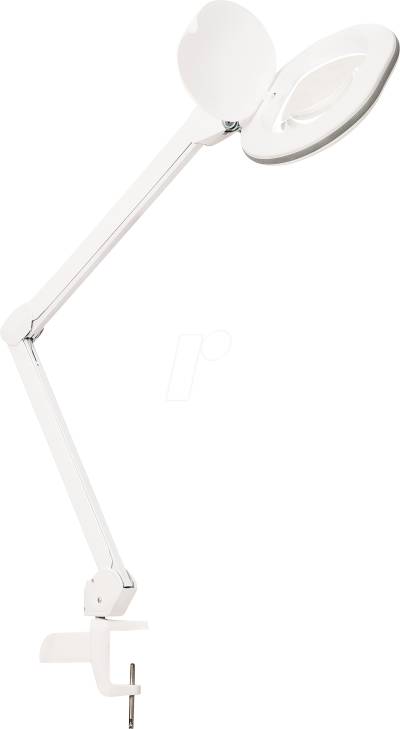 LUMENO 8615GR - Lupenleuchte, LED, ovale Echtglaslinse, 5 Dioptrien, dimmbar von Lumeno