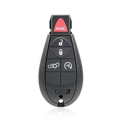 Ersatz Keyless Entry Remote Car Key Fob GQ4-53T 433Mhz für Jeep Cherokee 2014-2019 5 Tasten mit Türschlüssel von MACHSWON