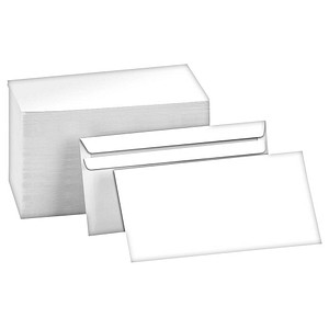 MAILmedia Briefumschläge DIN lang ohne Fenster weiß selbstklebend 1.000 St. von MAILmedia