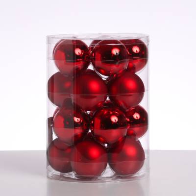 Christbaumkugel - Weihnachtsbaumkugel - Glas - D: 6cm - glänzend un... von MARELIDA
