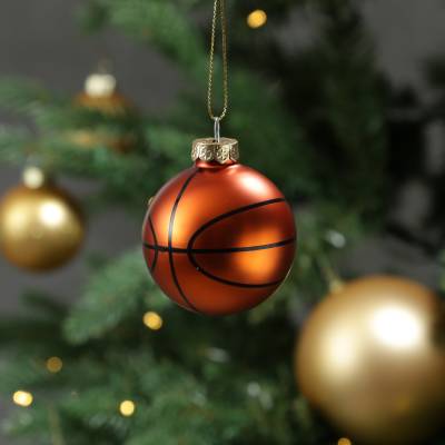 Weihnachtsbaumschmuck Basketball - Christbaumschmuck - Glas - D: 5,... von MARELIDA