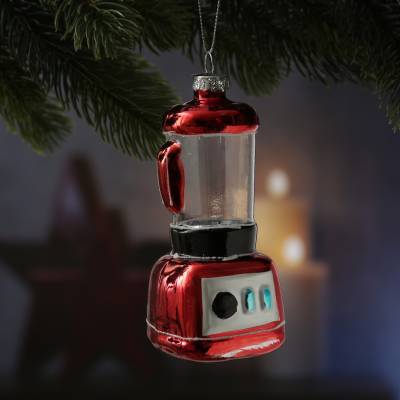 Weihnachtsbaumschmuck Küchenmixer - Glas - Christbaumschmuck - H: 1... von MARELIDA