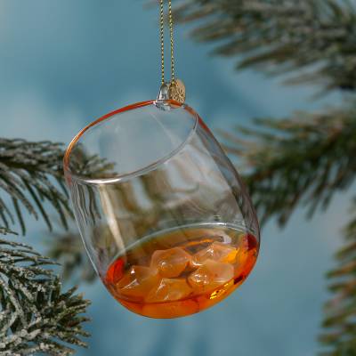 Weihnachtsbaumschmuck WHISKYGLAS - Glas - inkl. Aufhänger - H: 7,5c... von MARELIDA
