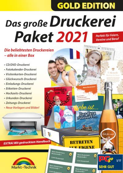 Markt+Technik Das große Druckerei Paket 2021 Gold Edition von MARKT+TECHNIK