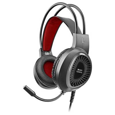 MARSGAMING Gaming MH120, Gamer-Kopfhörer SuperBass+Flexible Mic, Lightweight, AIR Tech mediano schwarz von MARSGAMING